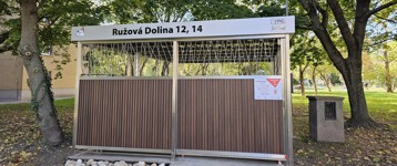 Kontajnerové stojisko v Ružovej doline