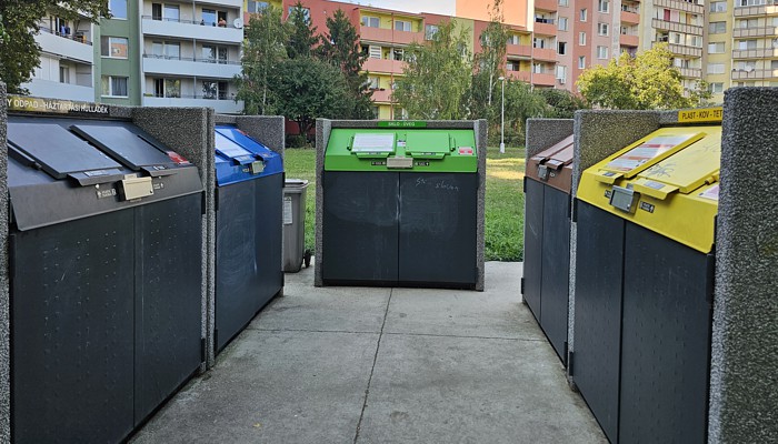 Betónové skrine na kontajnery